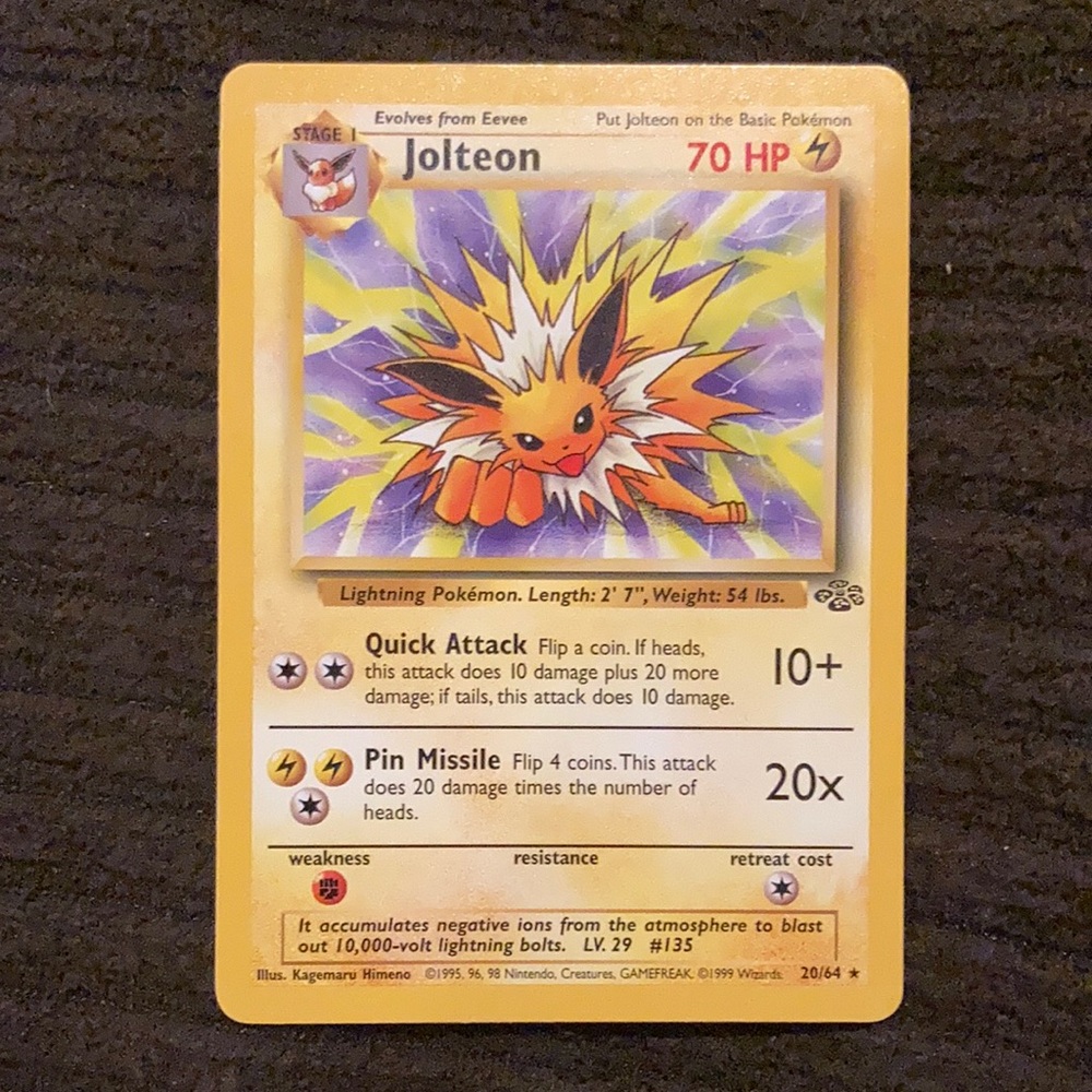Jolteon Pokémon Card